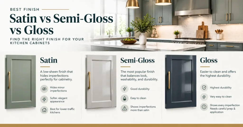 Satin vs Semi-Gloss vs Gloss