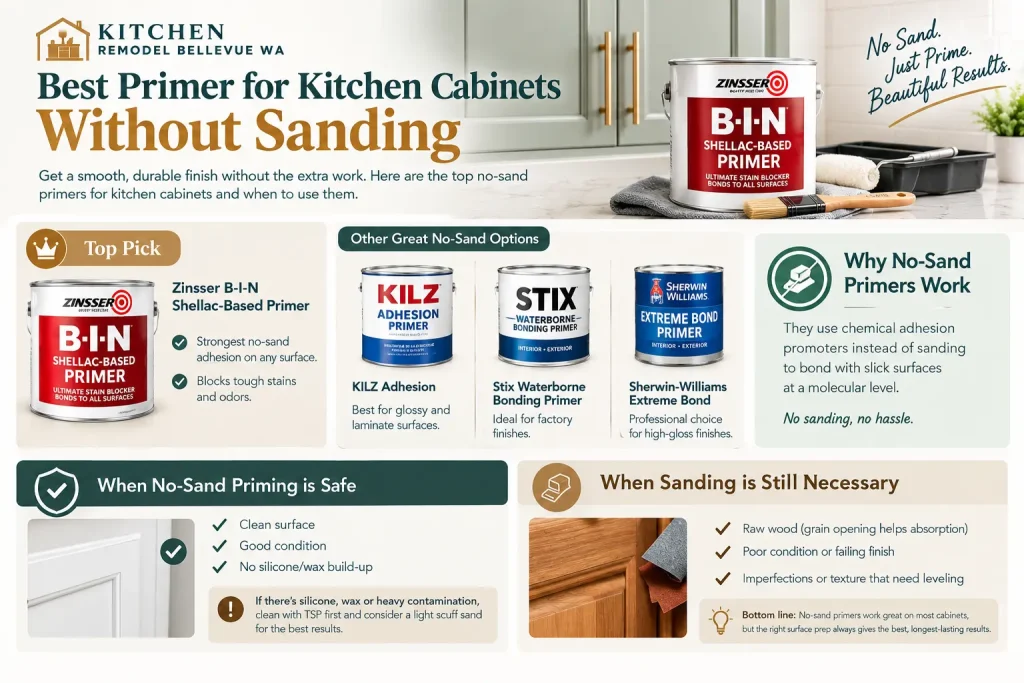 Best Primer for Kitchen Cabinets Without Sanding