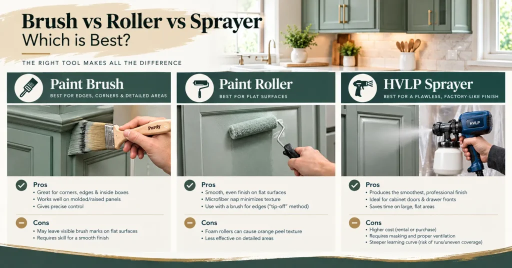 Paint Brush vs Roller vs Sprayer