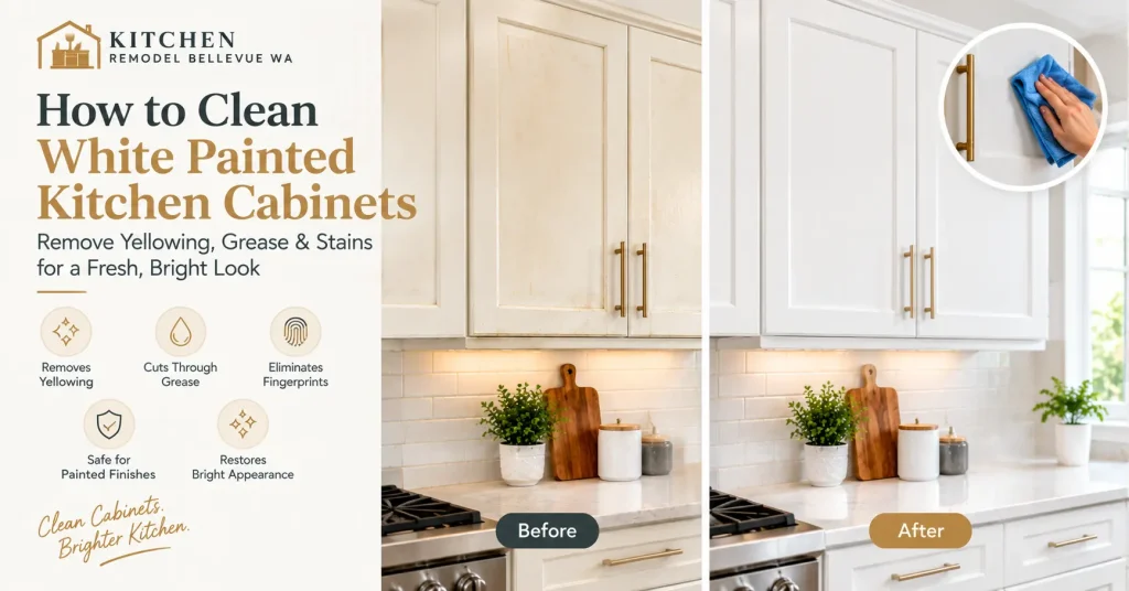 How to Clean White Painted Kitchen Cabinets