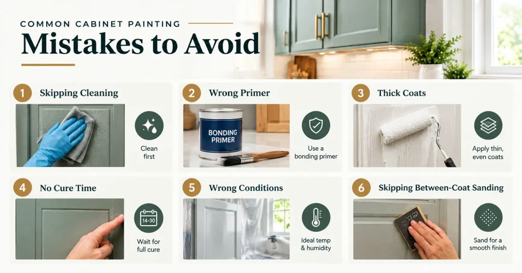 Common Cabinet Painting Mistakes to Avoid