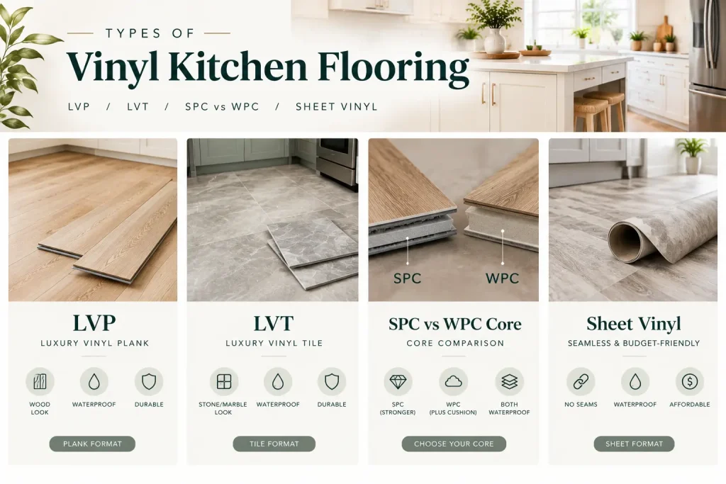 Types of Vinyl Kitchen Flooring