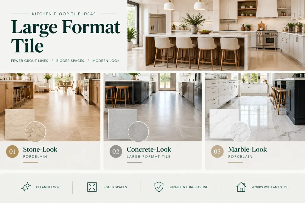 Large Format Kitchen Floor Tile Ideas