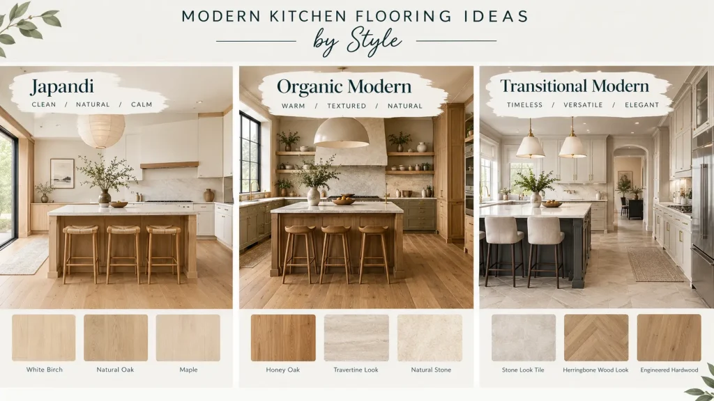 Modern Kitchen Flooring Ideas by Style