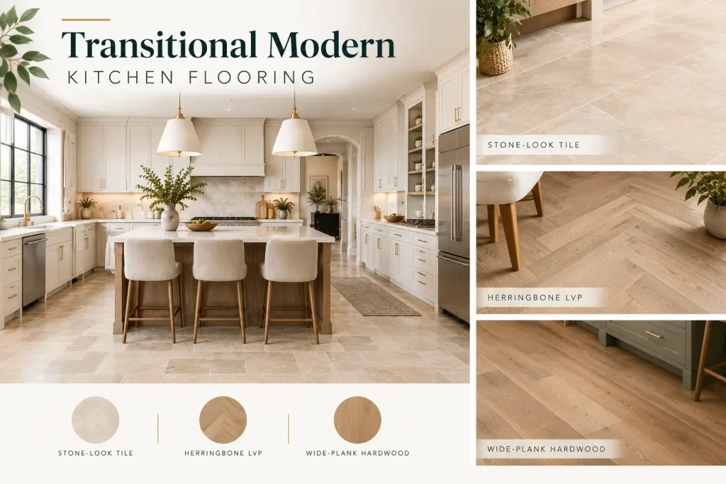 Transitional Modern Kitchen Flooring