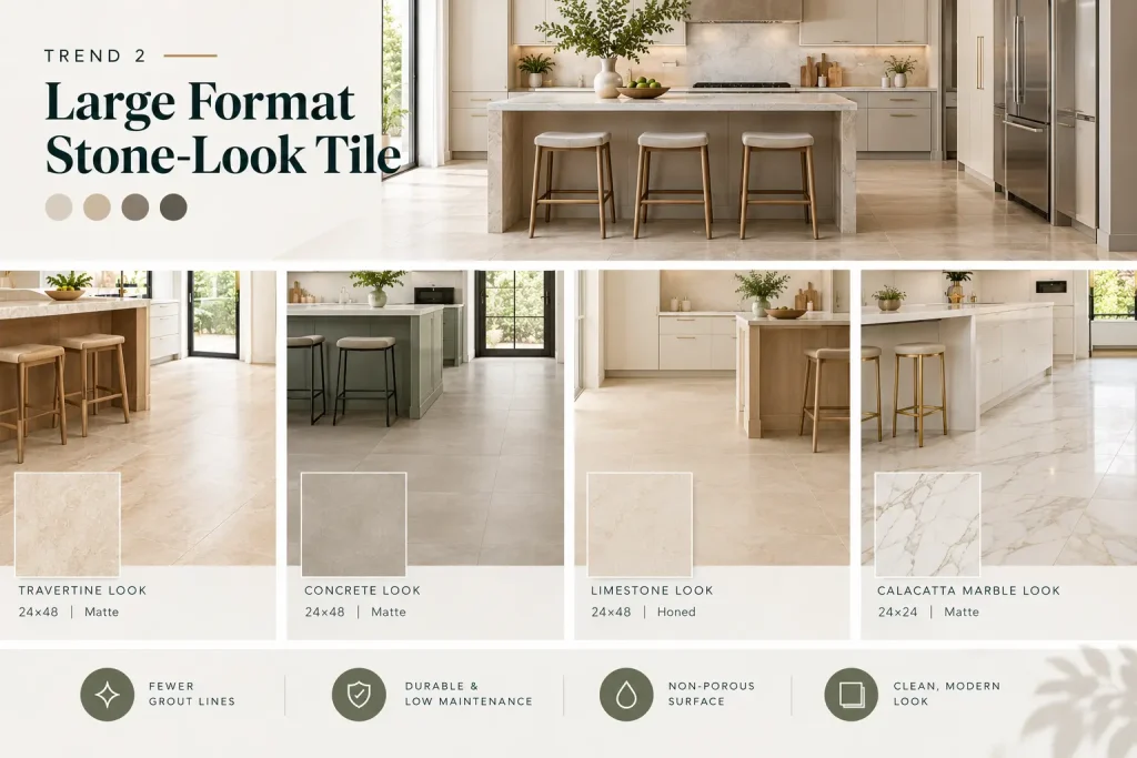 Trend 2 - Large Format Stone-Look Tile